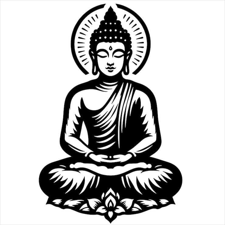 Vector budda svg