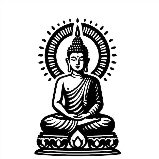 Vector budda svg