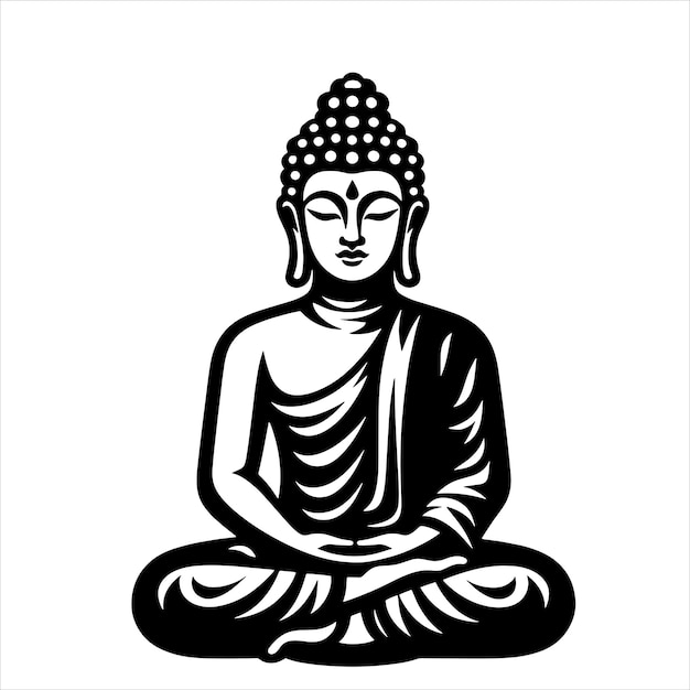 Vector budda svg