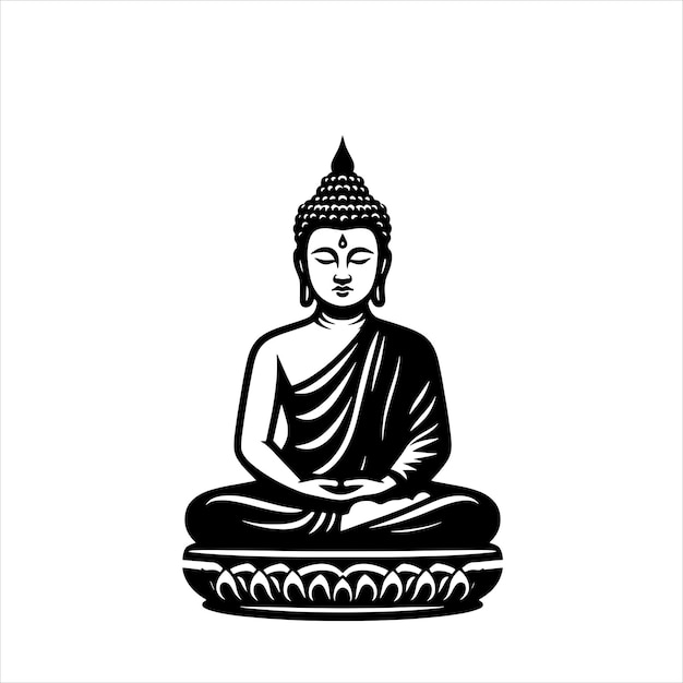 Vector budda svg