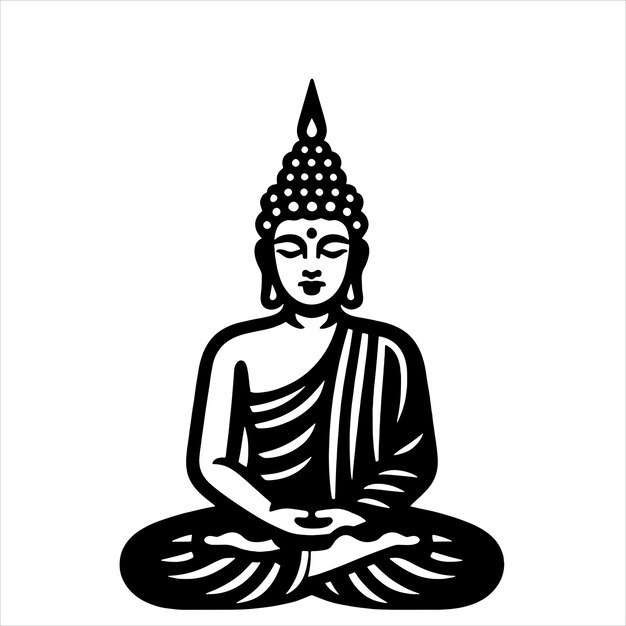 Vector budda svg