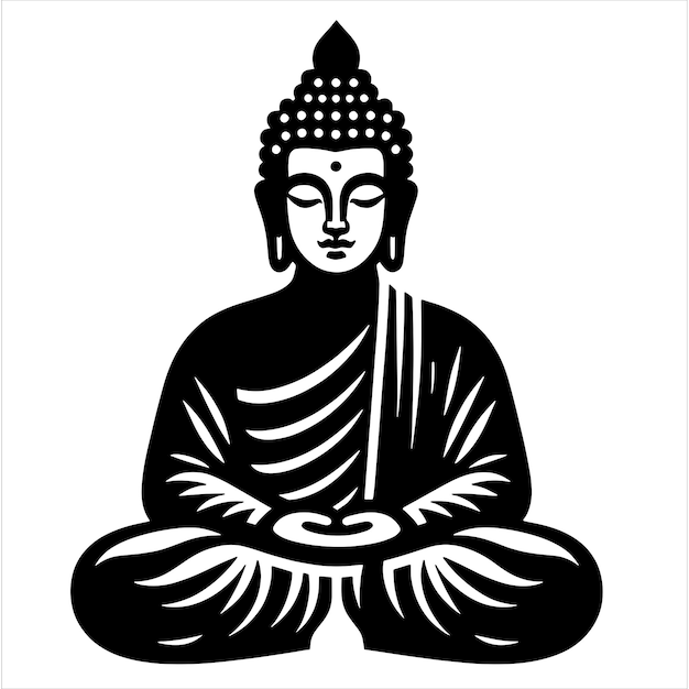 Vector budda svg