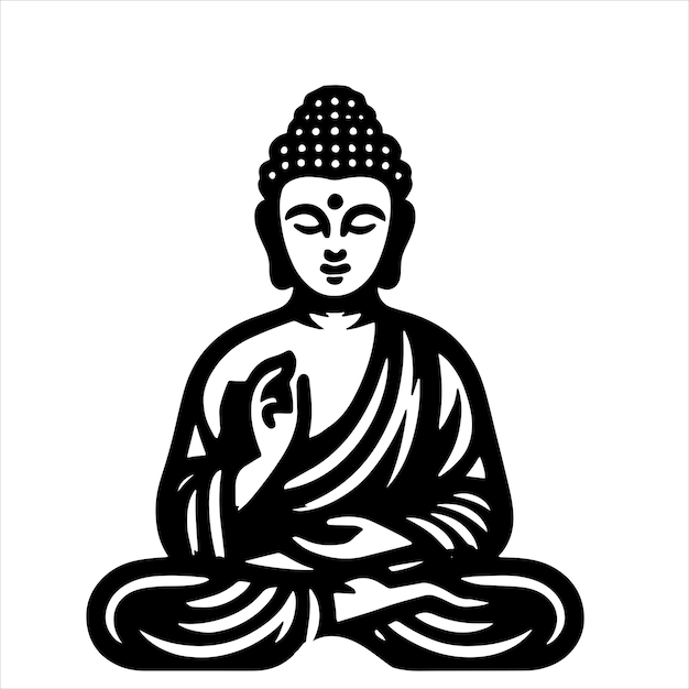 Vector budda svg