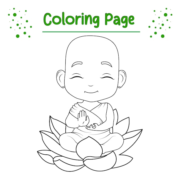 Buddha coloring page