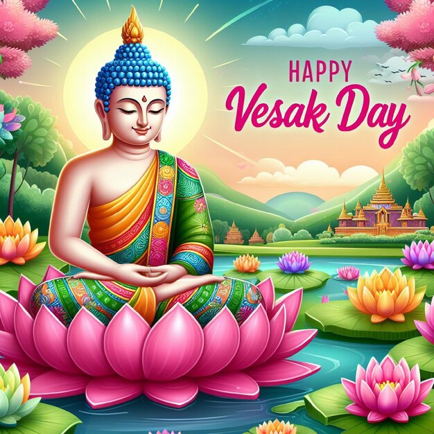 Vector buddha jayanti