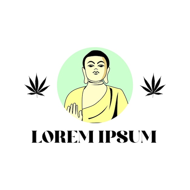 Шаблон логотипа Будды