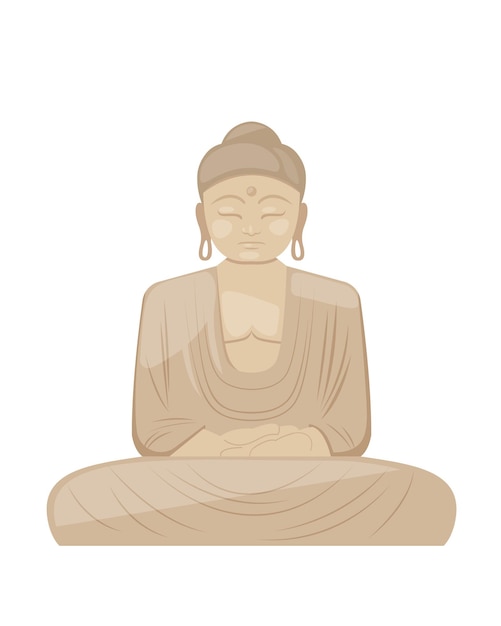 Концепция статуи Будды состояния духовного совершенства