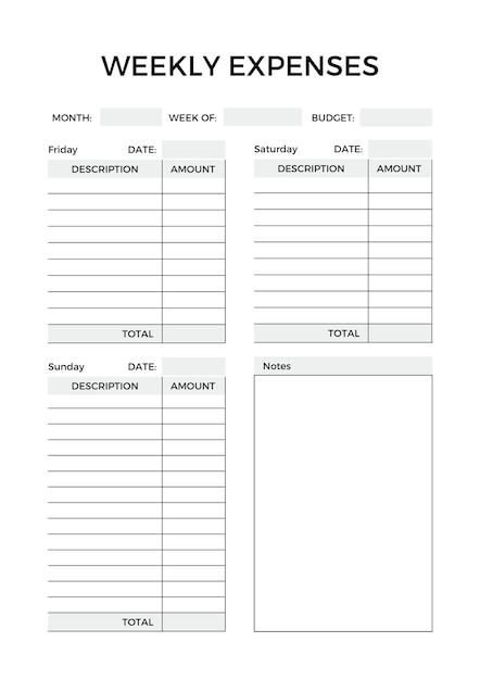 Budget planner template 2023 monthly daily planner calendar template