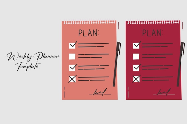 Budget planner template free vector