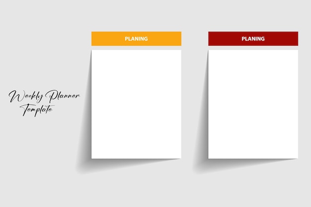 Budget Planner template Free Vector