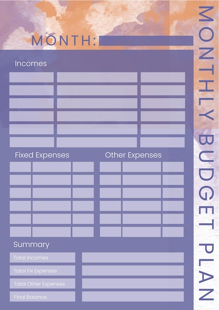 Budget Planner Template