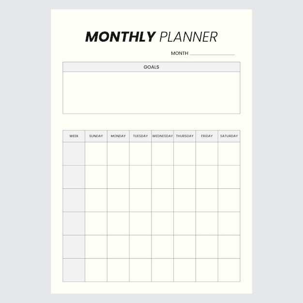 BUDGET PLANNER VECTOR TEMPLATE