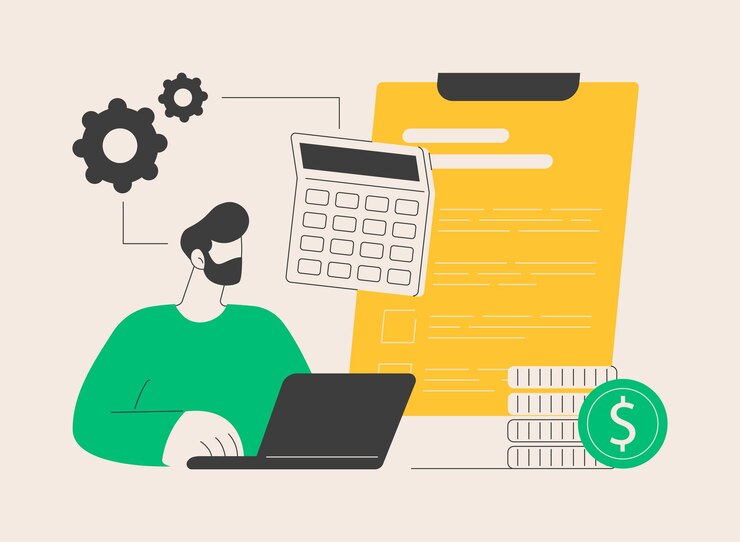 Vector budget planning abstract concept vector illustration