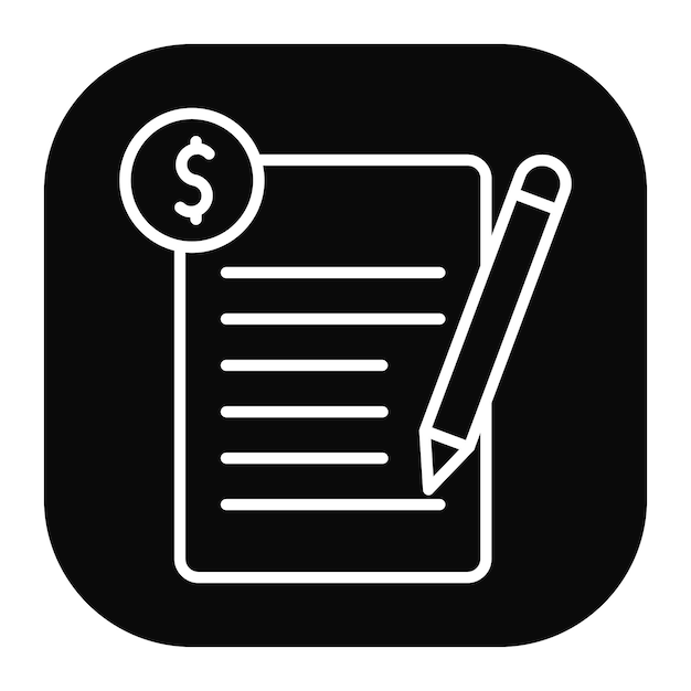 予算プレゼンテーションのアイコン