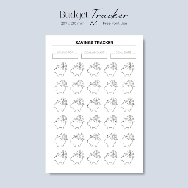 Budget tracker budget planner vector illustration