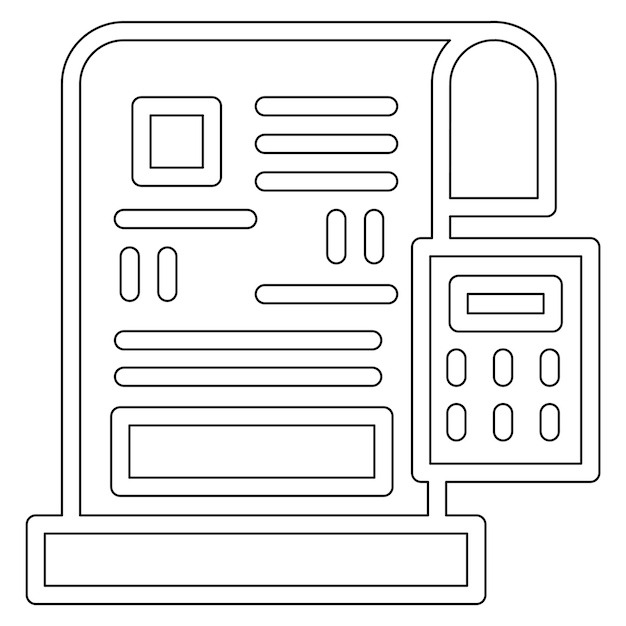 Budget vector icon illustration of Family Life iconset