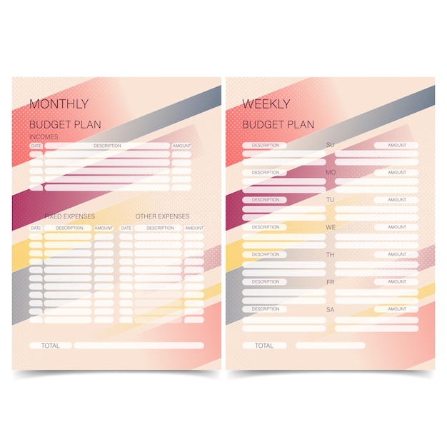 Budgetplanner financiën