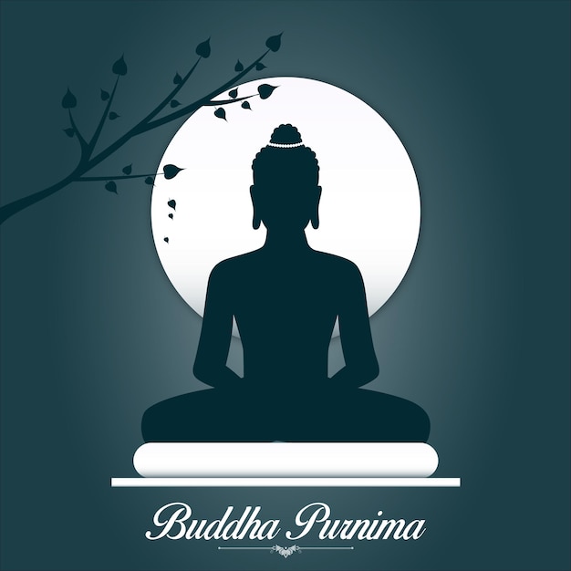 Vector budha purnima