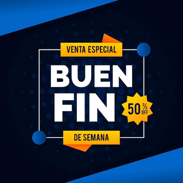 Vector buen fin banner