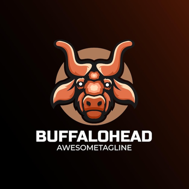Buffalo illustrtion logo design