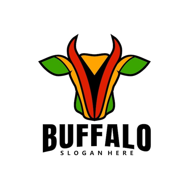 Buffalo logo icon design vector