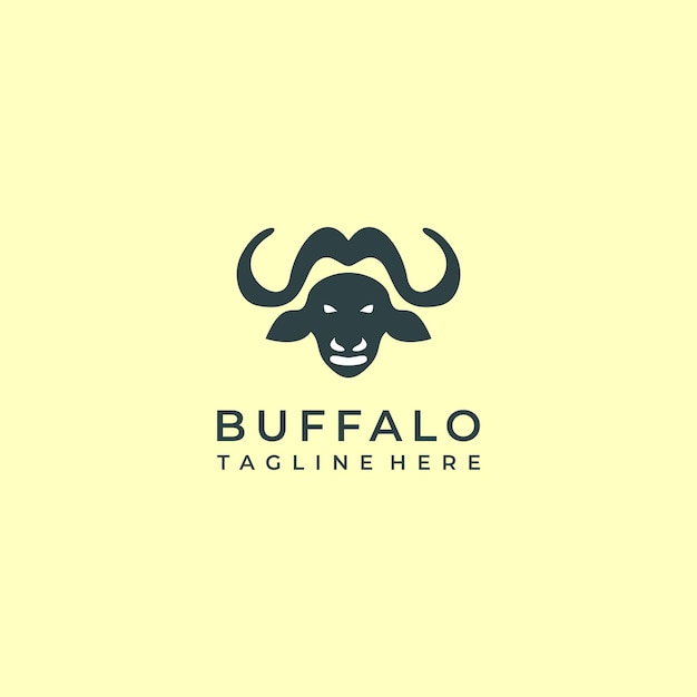 Buffalo logo ontwerp pictogram vector