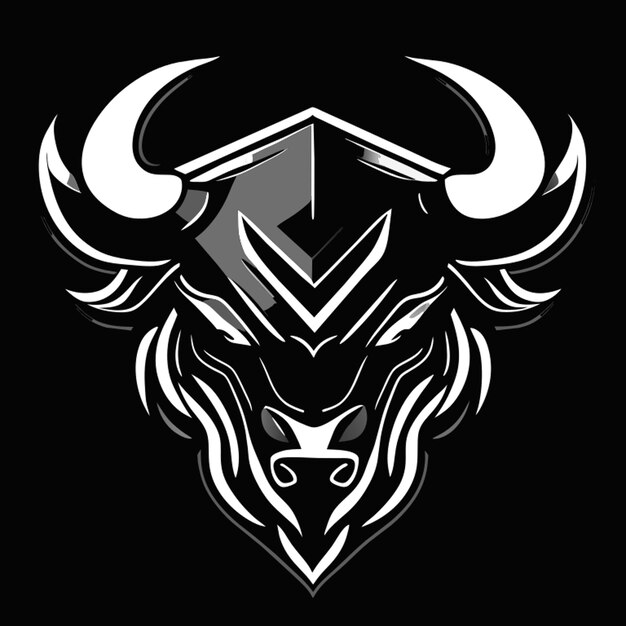 a buffalo logo on a white background buffalo head buffalos buffalo skin professional logo design
