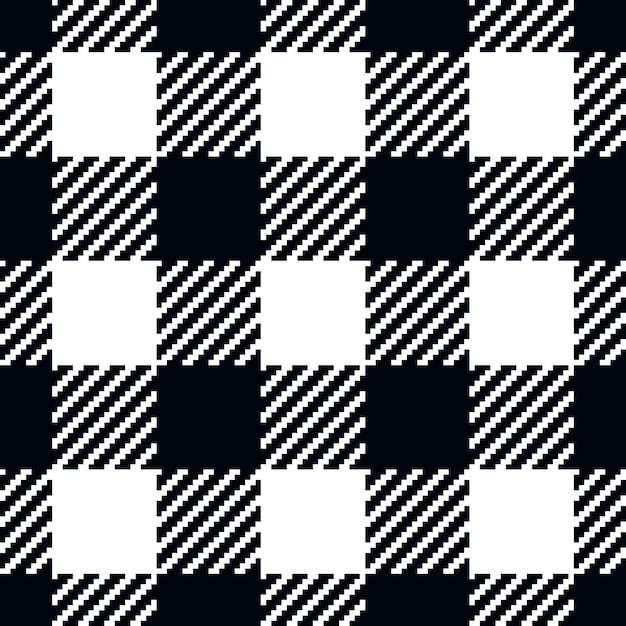 Buffalo plaid seamless patten vector checkered черно-белая пластинка традиционной монохромной текстуры