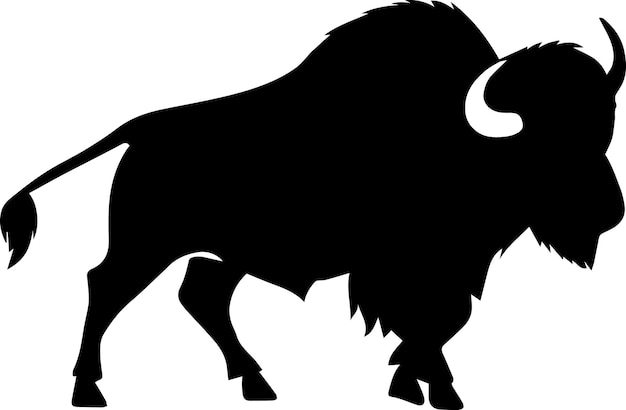 Buffalo vector silhouet illustratie