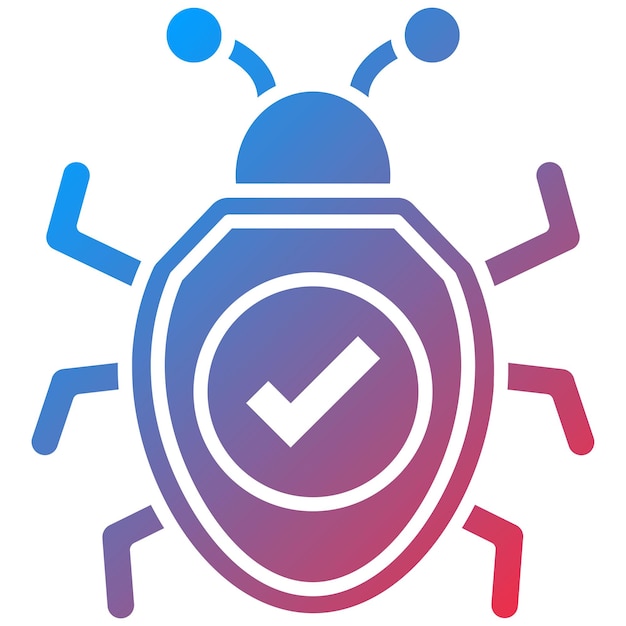 bug fixing icon vector image can be used for web hosting