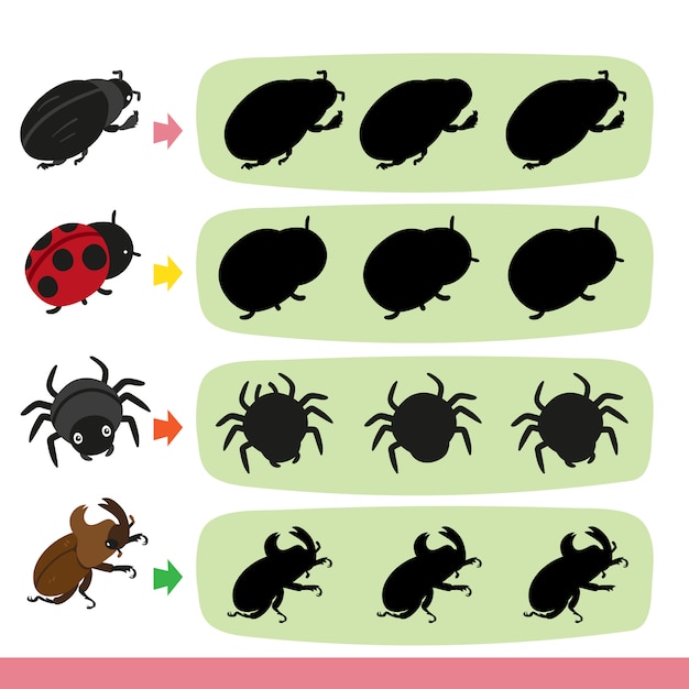 Vector bug game vector collection design