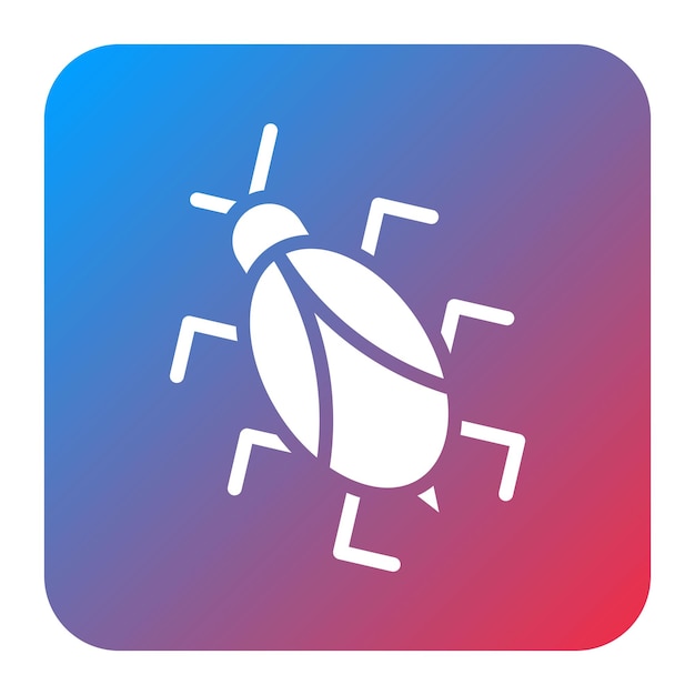 Bug icon vector afbeelding Kan worden gebruikt voor informatiebeveiliging