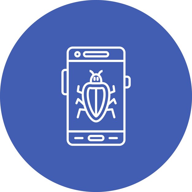 Bug icon vector afbeelding Kan worden gebruikt voor Mobile App Development