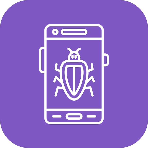 バグアイコンのベクトル画像はモバイルアプリ開発に使用できます