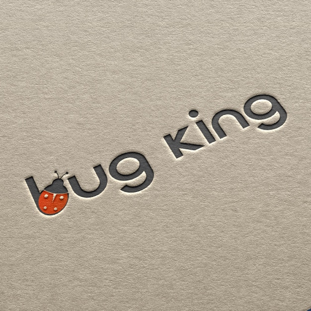 Vector bug king logo