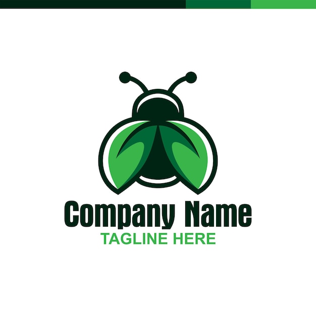 Bug Logo Ontwerpsjabloon Inspiratie Vectorillustratie