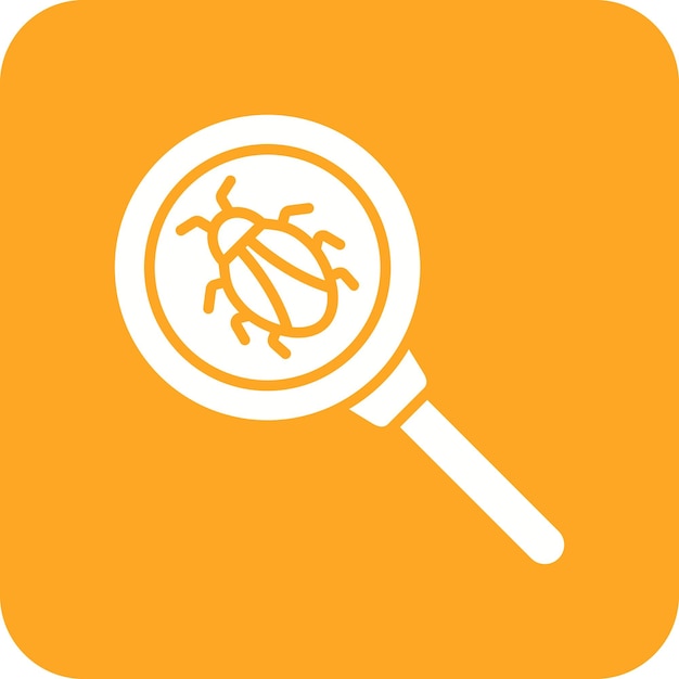 Bug Search icon vector image Can be used for Security