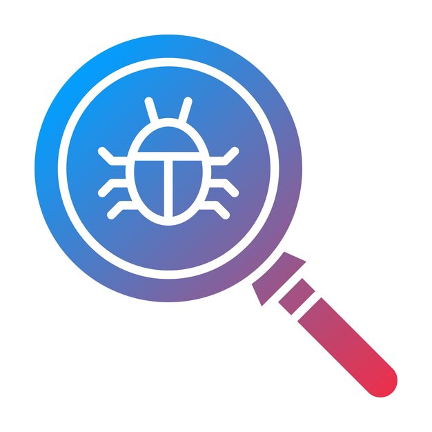 Vector bug search icon vector image can be used for web hosting