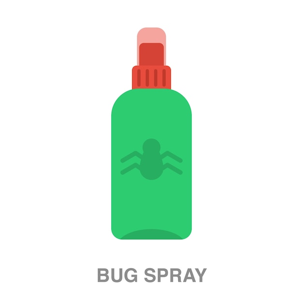 Bug spray illustration on transparent background