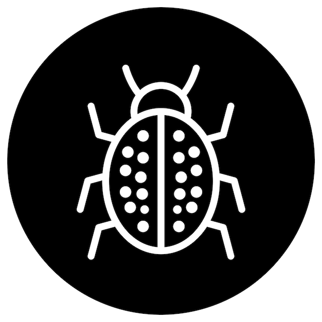 Vector bug vector icon design illustration