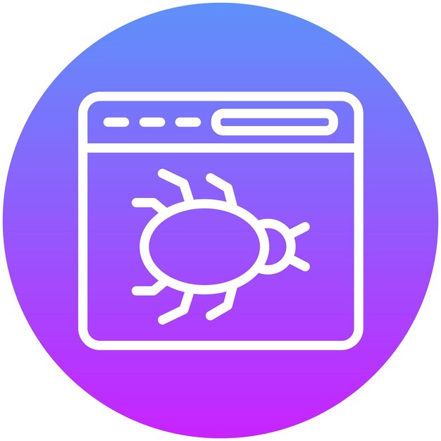 No Codeアイコンセットのバグベクトルアイコンのイラスト