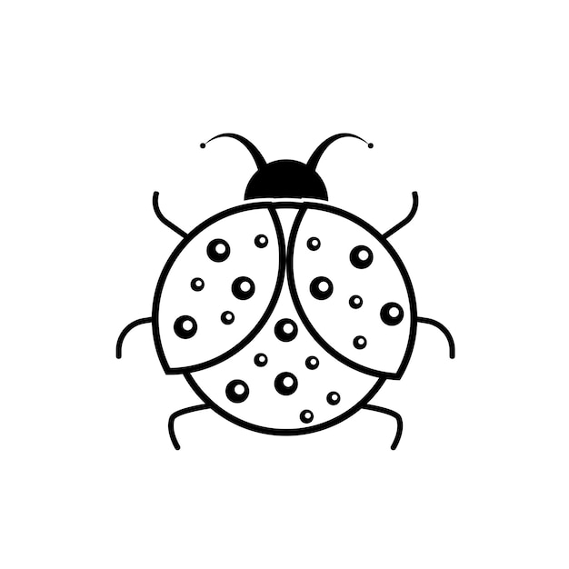 Bug vector illustratie pictogram ontwerpsjabloon