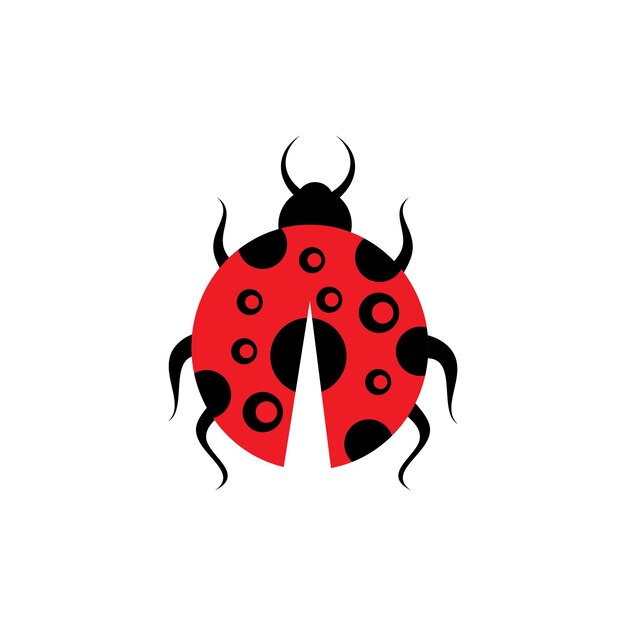 Vector bug vector illustratie pictogram ontwerpsjabloon