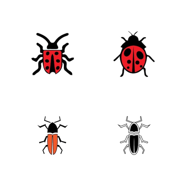 Bug vector illustratie pictogram ontwerpsjabloon