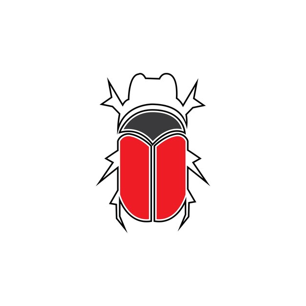 Bug vector illustration icon design template