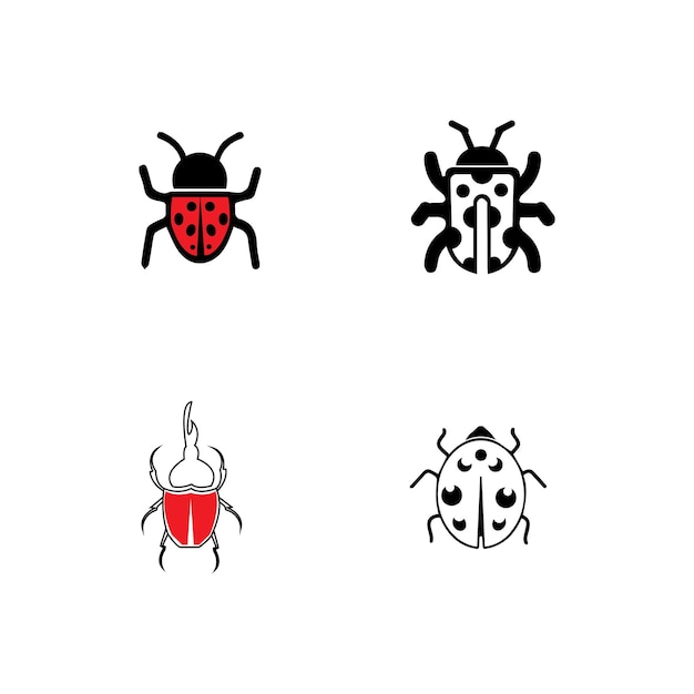 Bug vector illustration icon design template