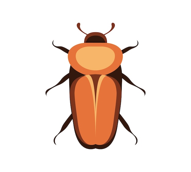 Bug vector pictogram voor webdesign geïsoleerd op een witte achtergrond bug en insect set in cartoon stijl