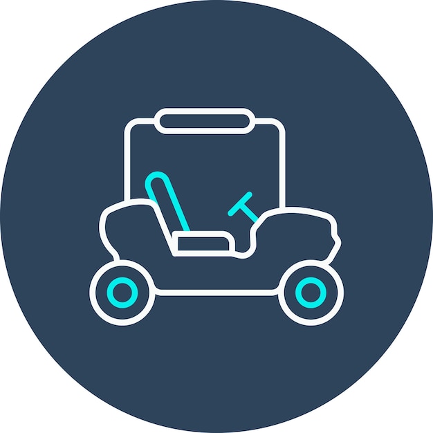 Buggy car vector icon can be used for space technology iconset