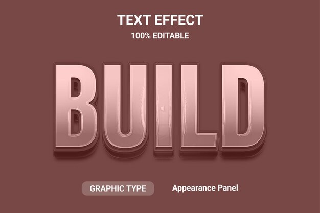 build 3d text effect