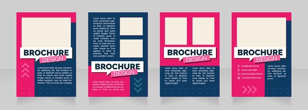 Build career in human resource blank brochure design